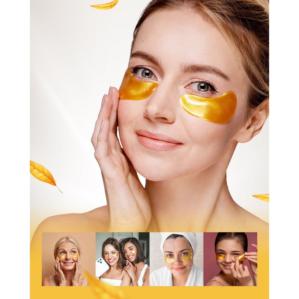 Velveux - 24K Gold Collagen Augenmaske 12 Paar